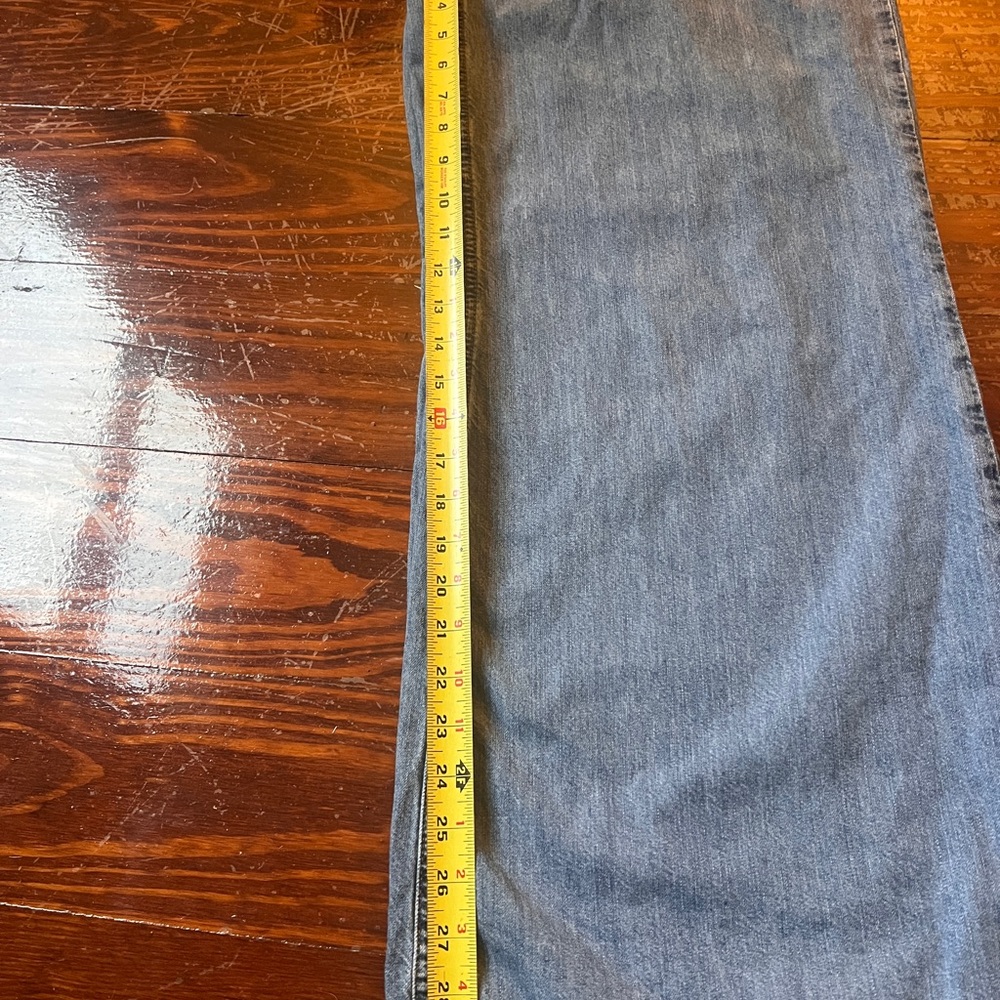 Frame Le Wide Leg Jeans 29 Happy Indigo High Rise Straight Leg Denim - Picture 3 of 10